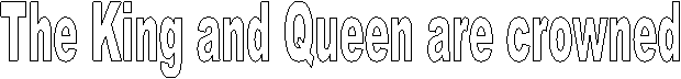 The King and Queen are crowned